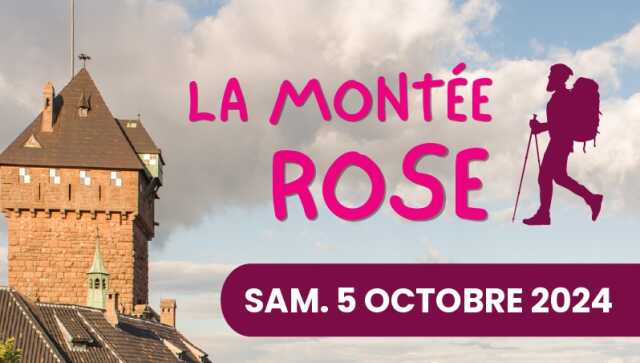 Montée rose du Haut-Koenigsbourg