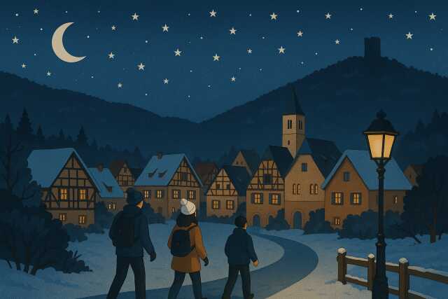 Balade Nocturne sous les Étoiles – Ribeauvillé en Hiver