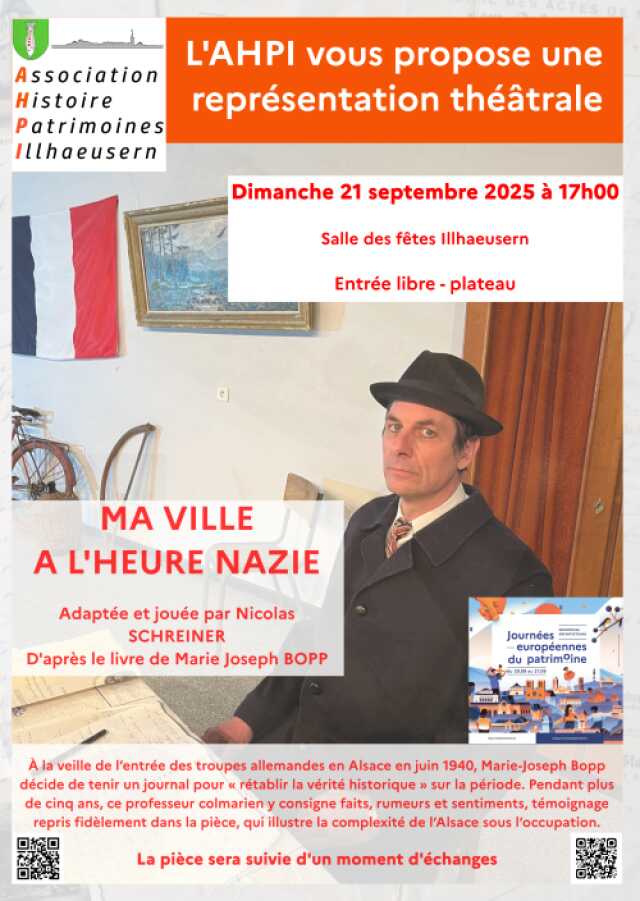 Pièce de théâtre - Ma ville à l'heure nazie