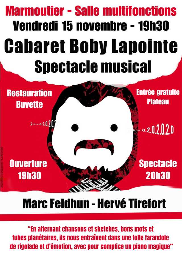 Spectacle musical : Cabaret Boby Lapointe