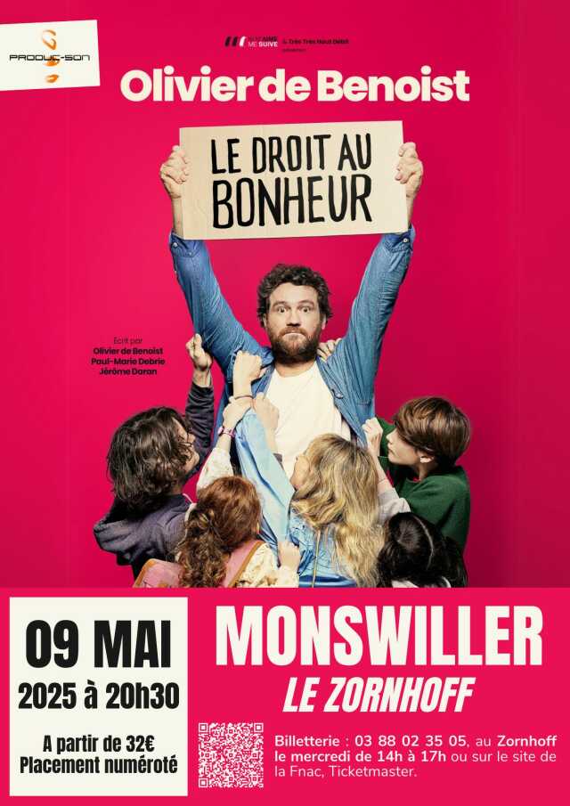 Spectacle : Olivier de Benoist - Le Droit au Bonheur