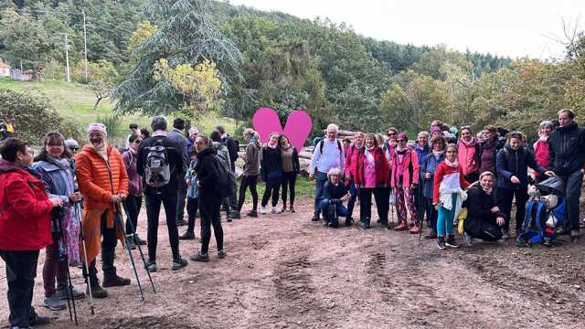 Randonnée : la montée rose au Haut-Koenigsbourg