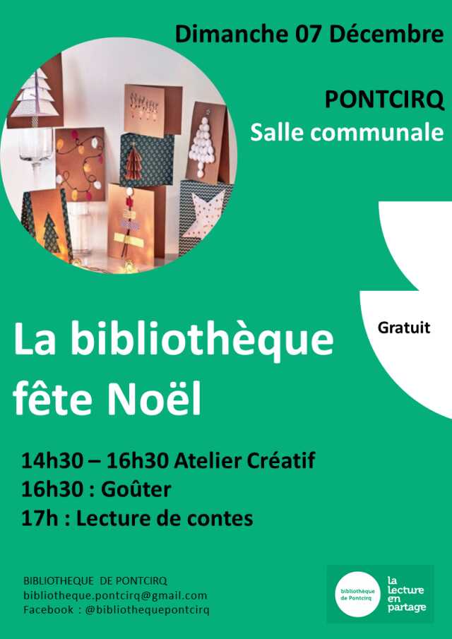 La bibliothèque fête Noël
