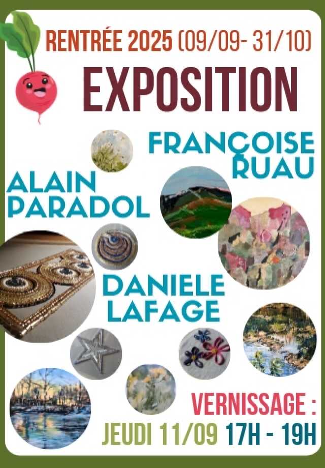 Exposition au Magasin Les giroflées à Figeac