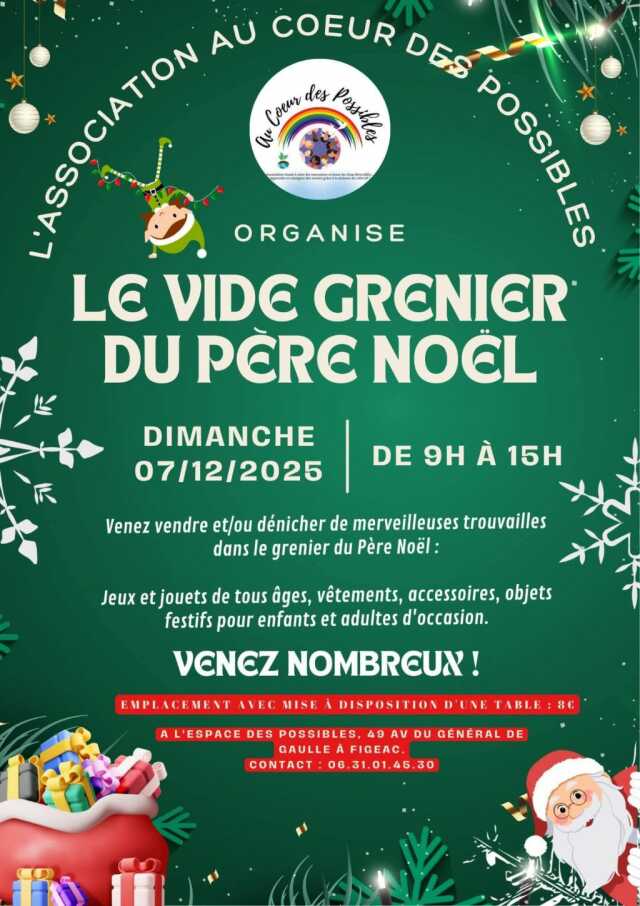 Vide-Greniers du Père Noël à l'Espace des Possibles à Figeac