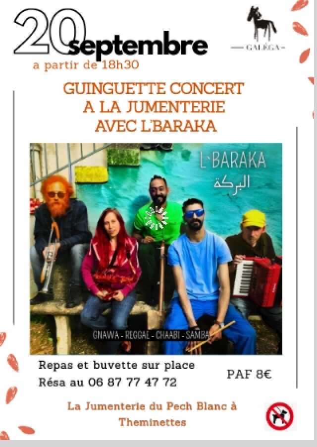 Guinguette Concert à la Jumenterie à Théminettes
