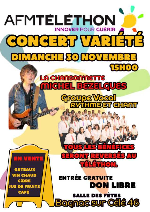 Concert Téléthon à Bagnac-sur-Célé