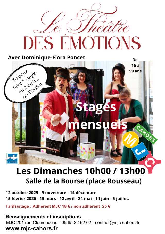 Le théâtre des émotions - MJC Cahors