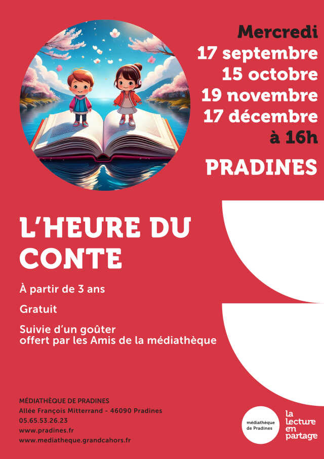 L’heure du conte à la médiathèque de Pradines
