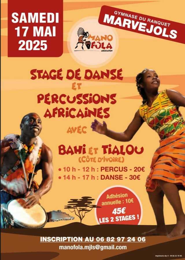 STAGE DE DANSE ET PERCUSSIONS AFRICAINES