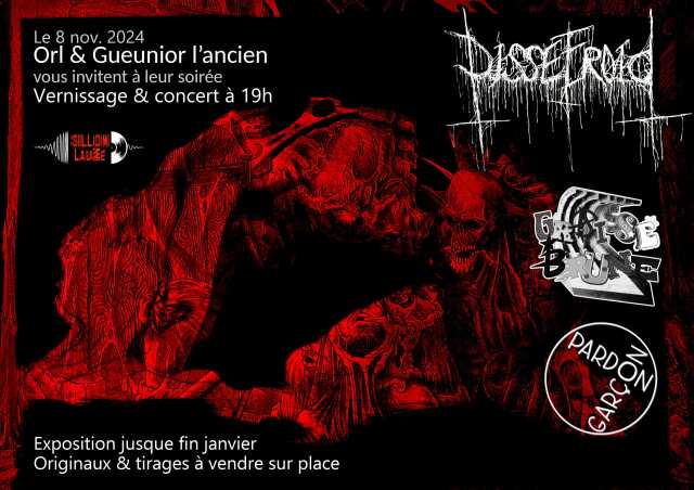 VERNISSAGE + CONCERTS (PISSEFROID / GRAISSE BRUNE)