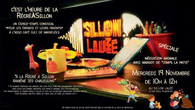 RÉCRÉ À SILLON : MÉDIATION PAR L’ANIMAL AVEC ‘TEMPS LA PATTE’