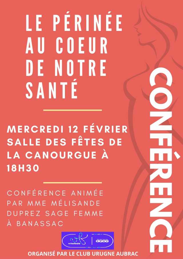 CONFÉRENCE : LE PÉRINÉ AU COEUR DE NOTRE SANTÉ