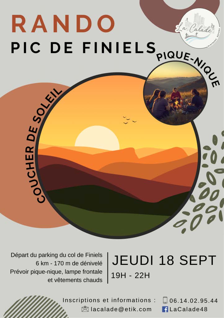RANDO COUCHER DE SOLEIL AU PIC DE FINIELS
