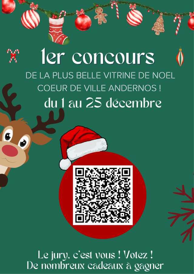 1er concours de la plus belle vitrine de Noël