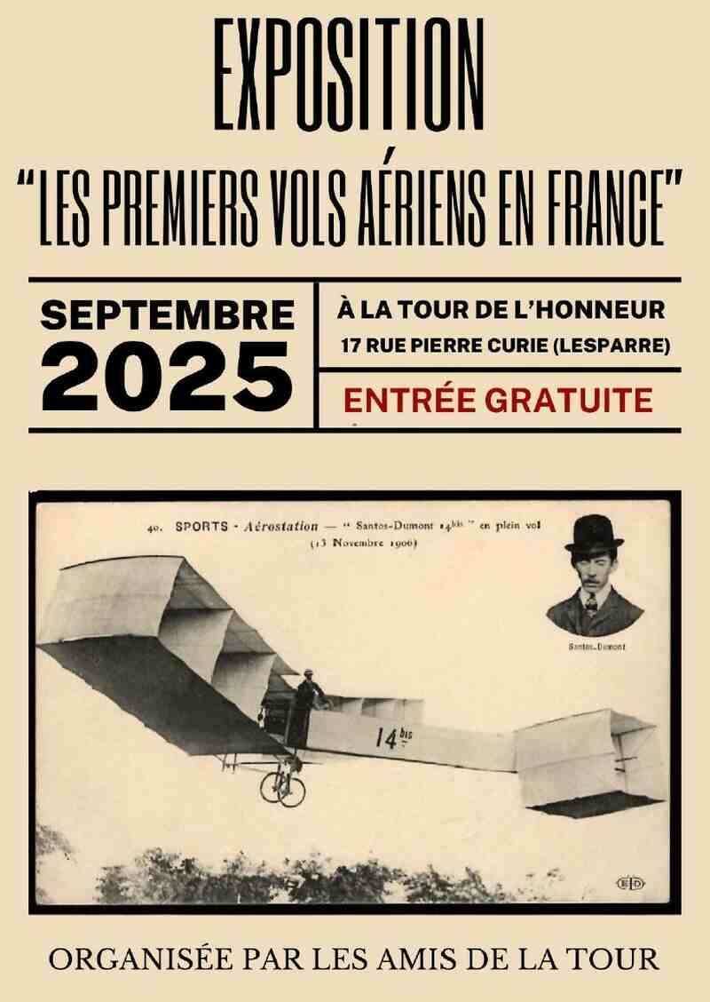 Exposition :  les premiers vols aériens en France