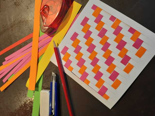 Atelier créatif - Cartes tissées