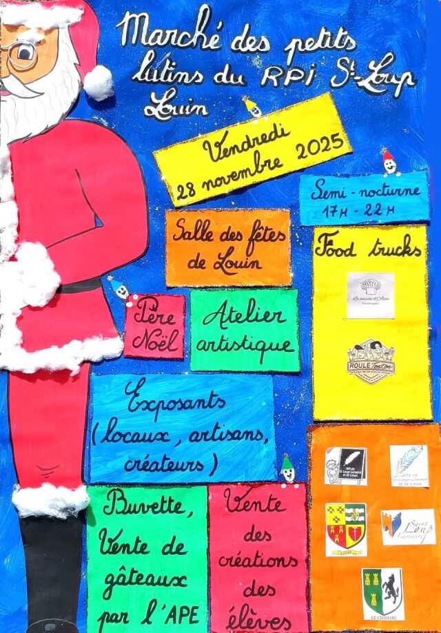 Marché des petits lutins du RPI Saint-Loup/Louin