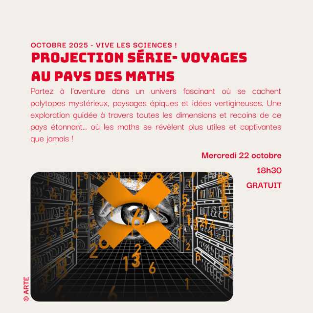 Projection série - voyage au pays des maths, à la Micro-Folie Vallée du Thouet