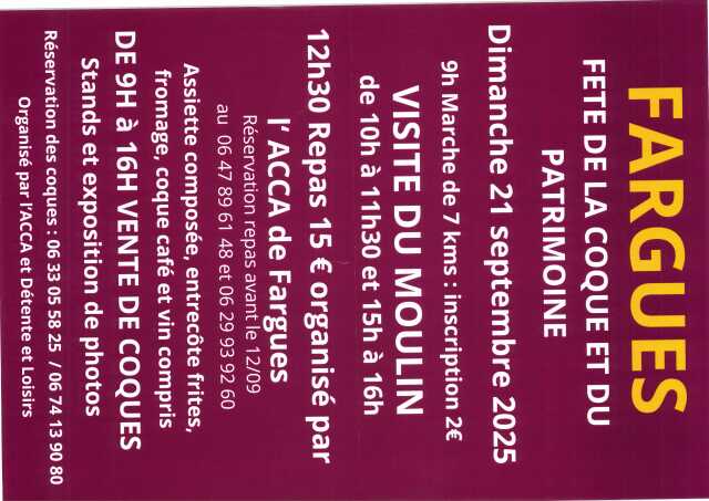 Fête de la Coque et du patrimoine