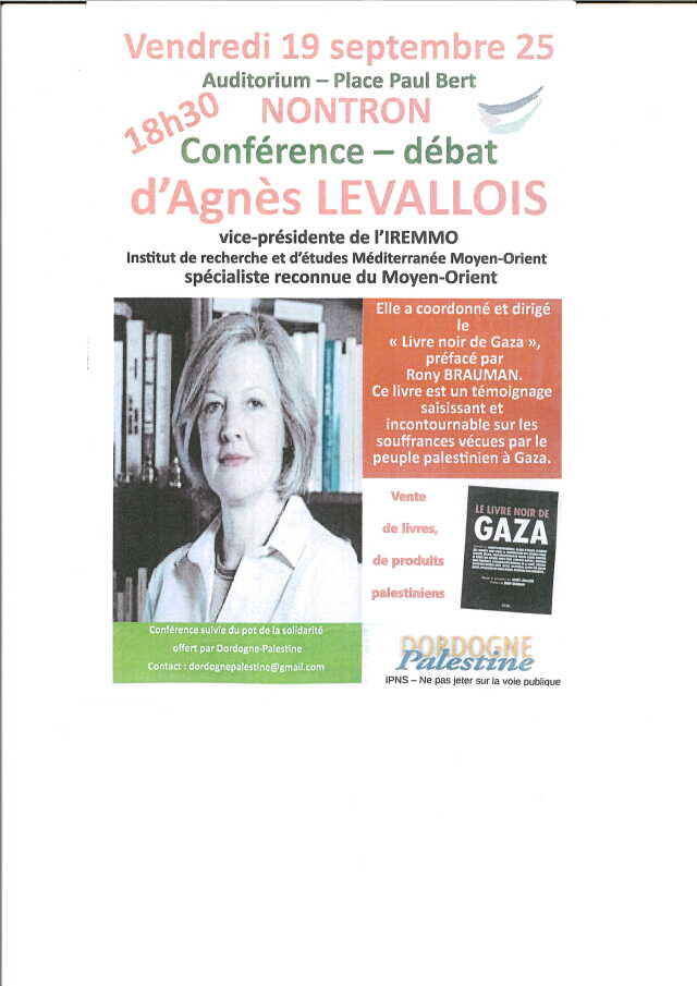 Conférence-débat d'Agnès Levallois