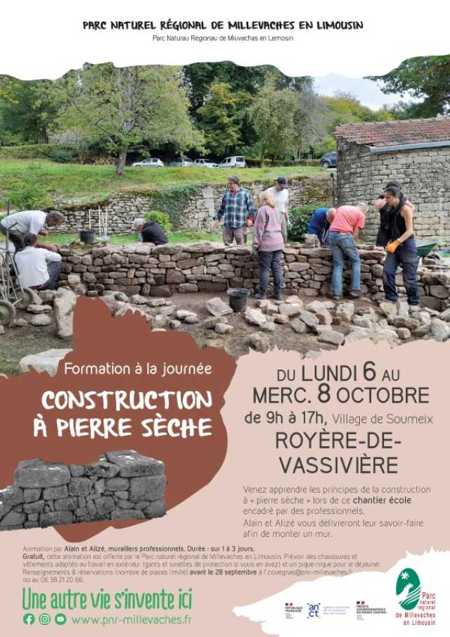 Formation pour tous : Construction à pierre sèche pour tous
