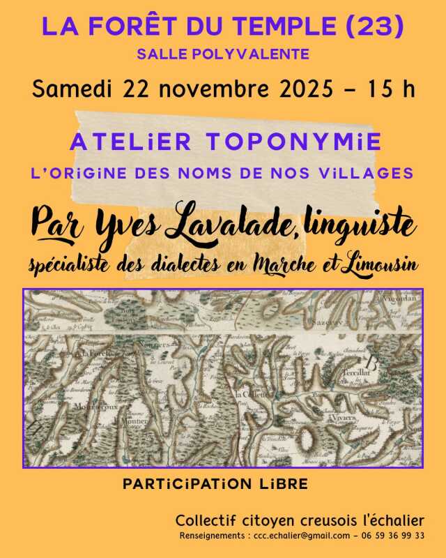 Atelier Toponymie