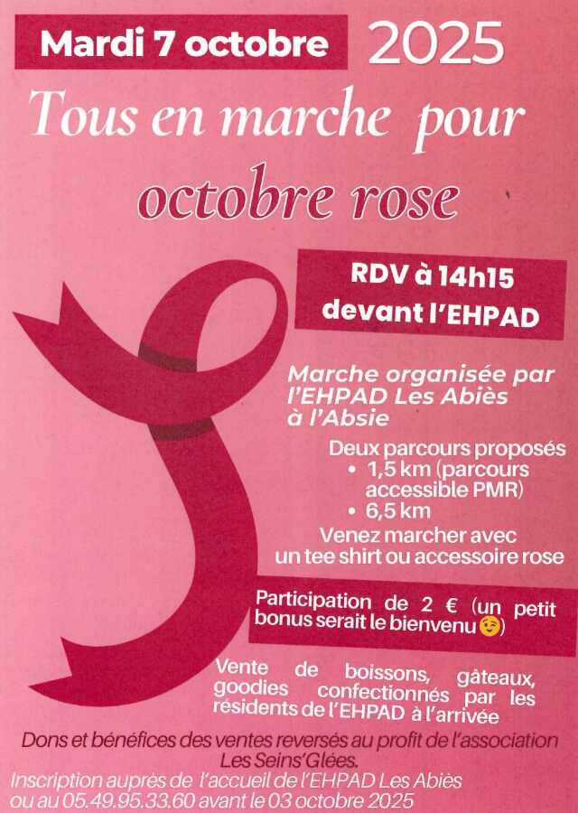 Tous en marche pour Octobre Rose