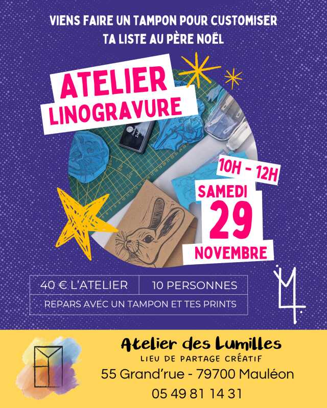 Atelier - Linogravure