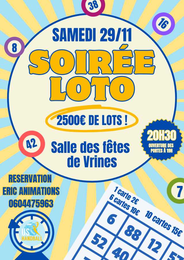 Super Loto de l'USThouars Handball