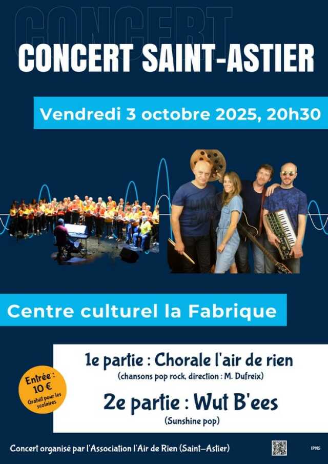 Concert : Chorale L'Air de Rien et Wut B'ees
