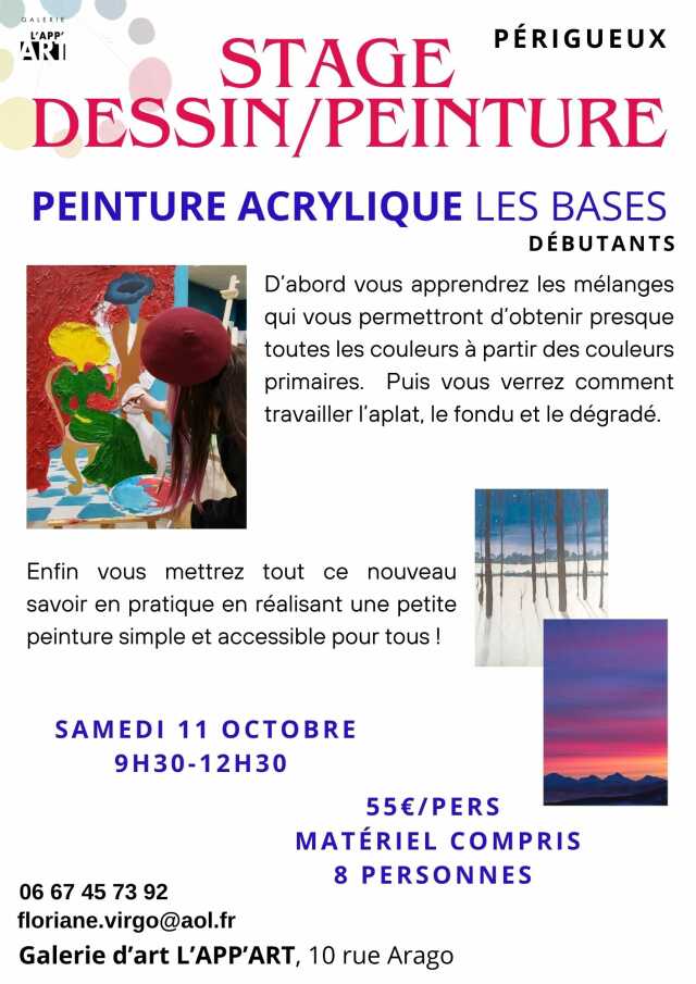 Stage dessin-peinture 