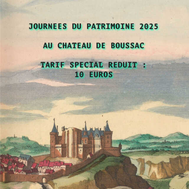 Journées du Patrimoine : Château de Boussac