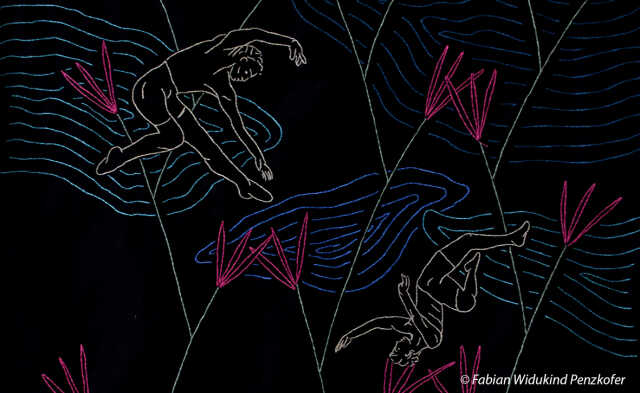 I watched myself in a red melon tree