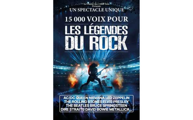 15000 voix pour les légendes du rock