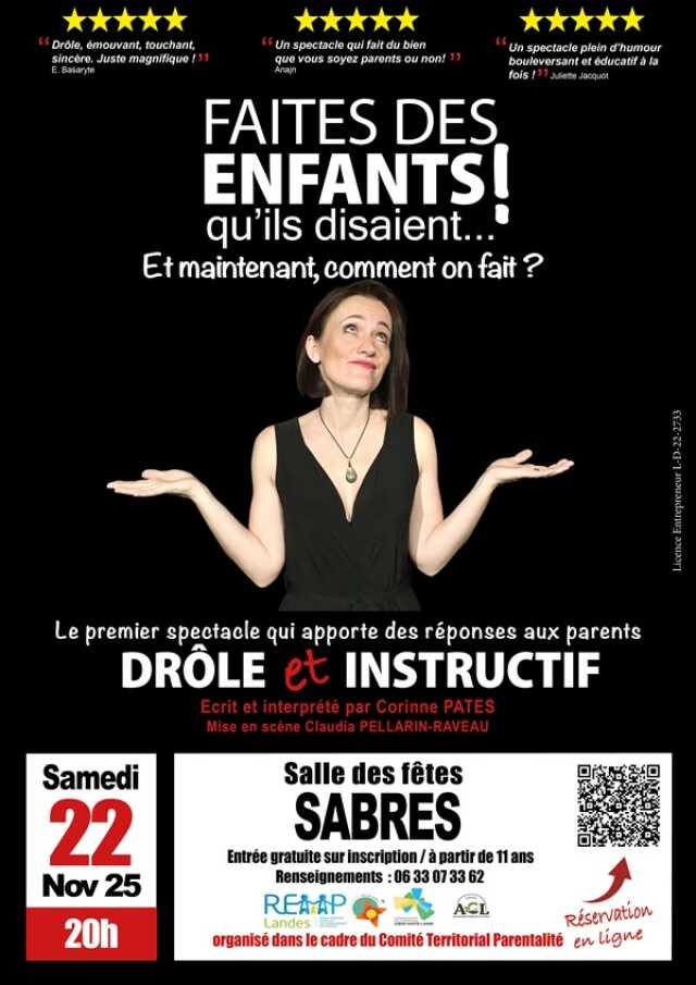 Spectacle : Faites des enfants qu'ils disaient