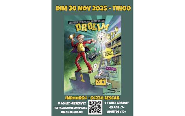 Spectacle magie pour enfants: Monsieur Drolim