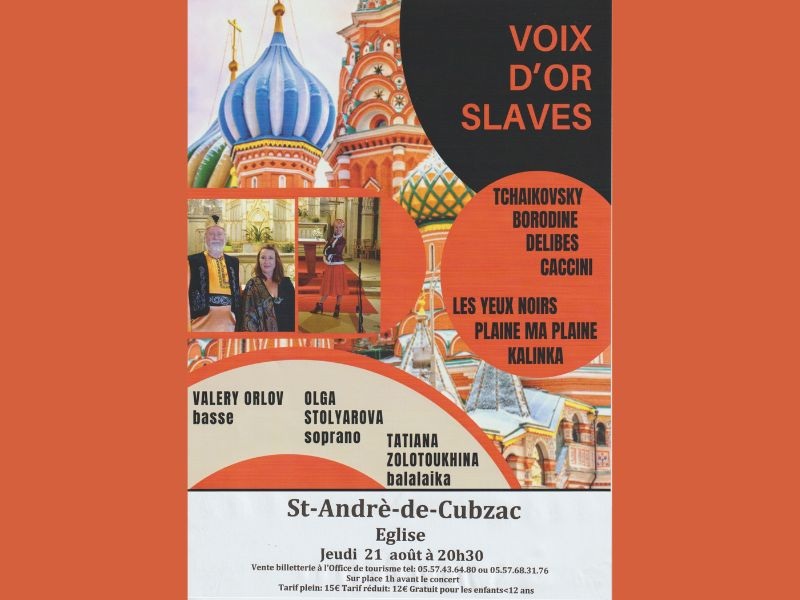 Concert Voix d'Or Slaves
