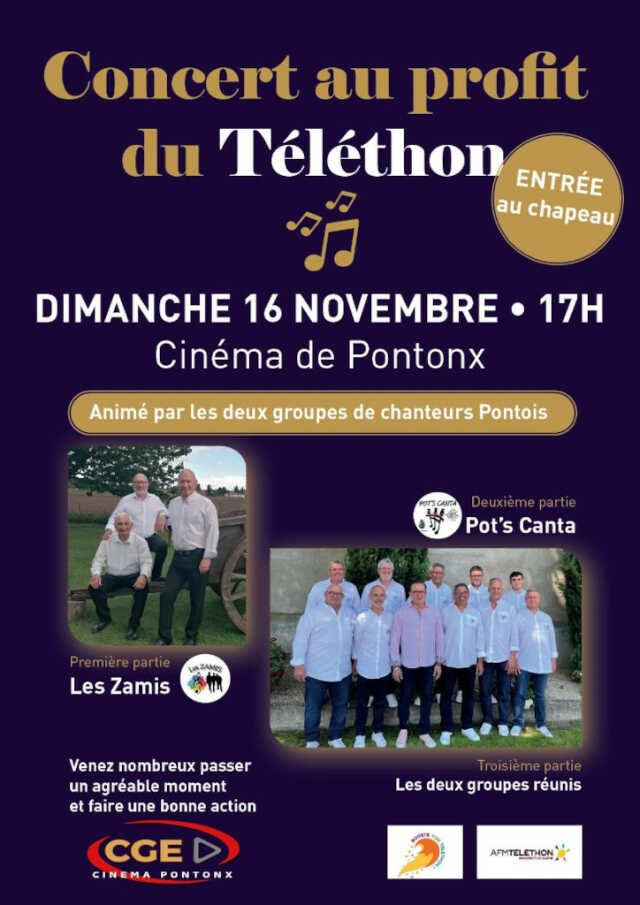 Concert vocal caritatif au profit du Téléthon