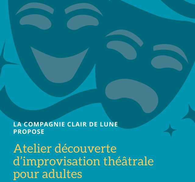 Atelier découverte d'improvisation théâtrale adultes