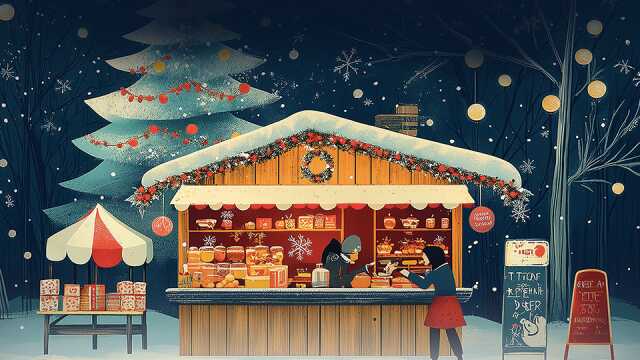 Marché de Noël à la brasserie La Gang