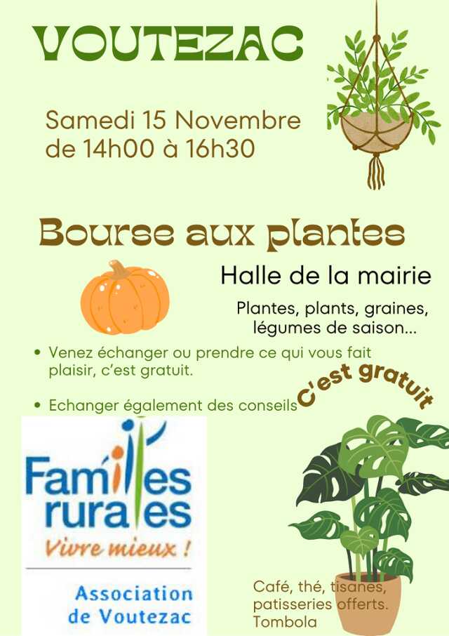 Bourse aux plantes