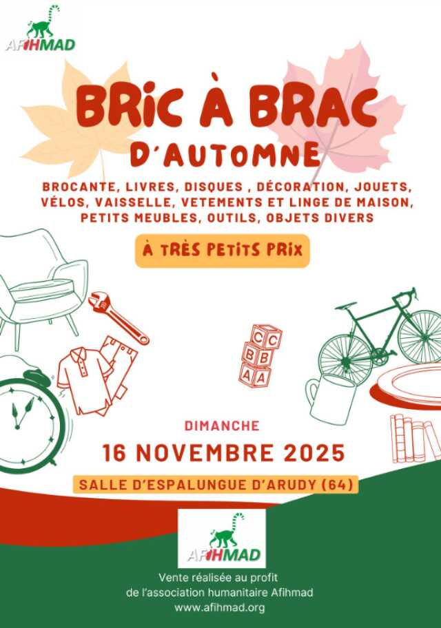 Bric à brac d'automne par l'association Afihmad