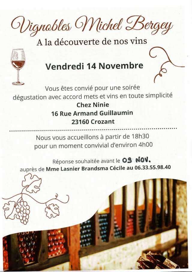 A la découverte de nos vins