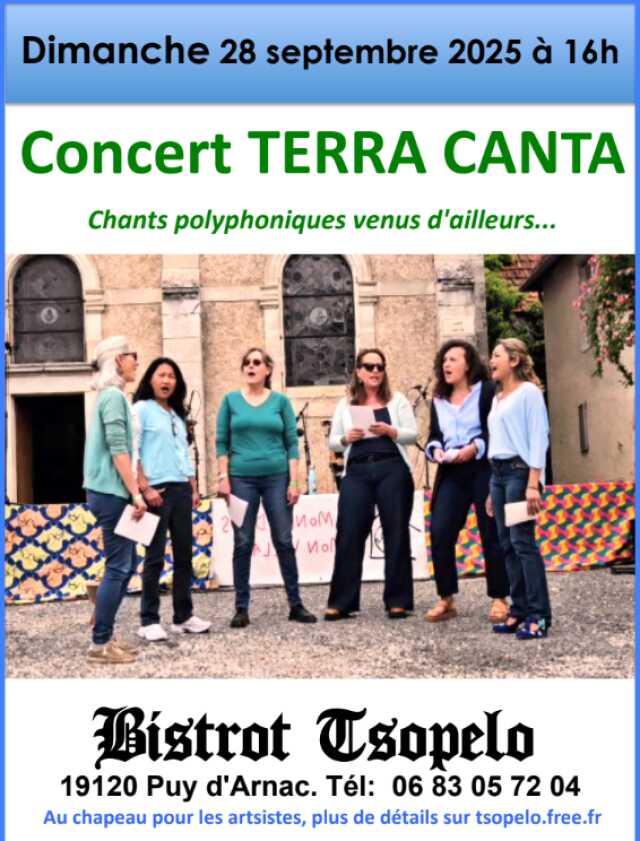 Concert Terra Canta au Bistrot Tsopelo