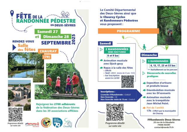 Fête de la randonnée pédestre à Chauray