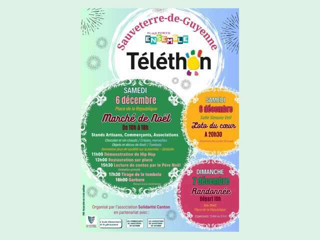 Téléthon et marché de Noël
