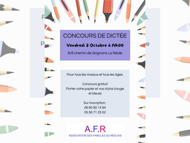 Concours de dictée