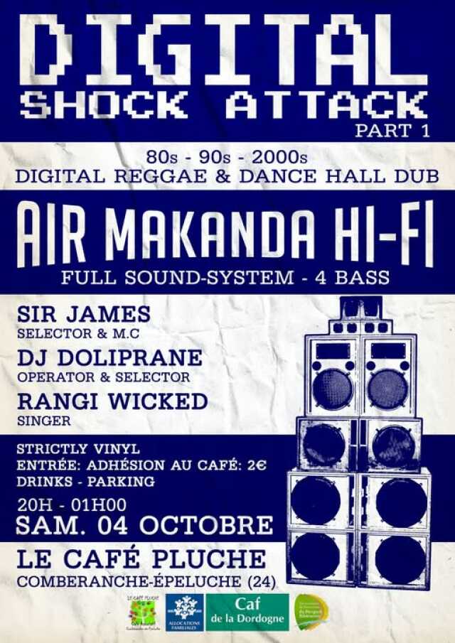 Digital Shock Attack soirée digital reggae & dance hall dub
