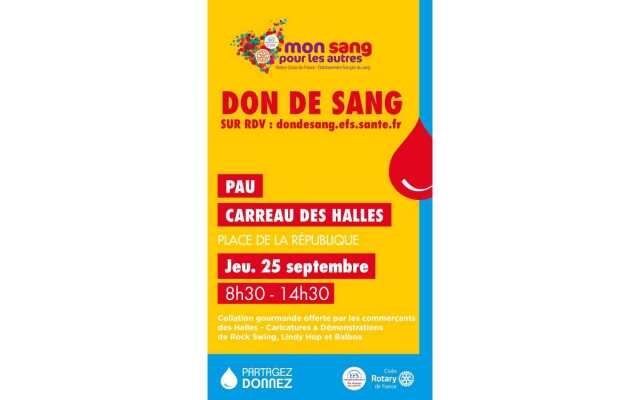 Don de sang aux Halles